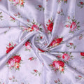 Lavender Japan Satin with Red & Pink Rose Floral Print – js 0 ta08464 110 2