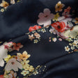 Navy Blue & Multi Colour Floral Bloom Japan Satin Fabric – js 0 ta08575 110 1
