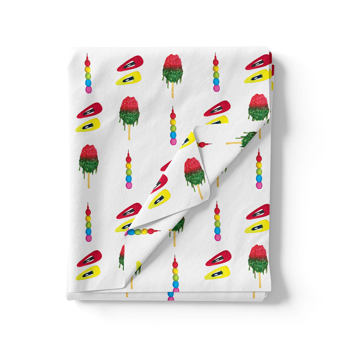 Ice candy kids quirky muslin digital printed fabric – lolipop4