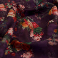 Vintage Floral Bouquet on Deep Purple Muslin Fabric – mu 0 ma023695 114 1