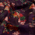 Vintage Floral Bouquet on Deep Purple Muslin Fabric – mu 0 ma023695 114 1