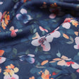 Navy Blue and Pink Watercolour Floral Muslin Fabric – mu 0 ma023698 114 1