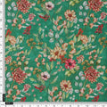 Green Botanical Garden Floral Printed Muslin Fabric – mu 0 ma023699 114 4