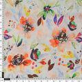 Colourful Watercolour Blossom Printed Soft Muslin Fabric – mu 0 ta01142 114 4