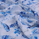 Blue Chinoiserie Bird & Floral Print Muslin Fabric – mu 0 ta0325 114 1