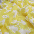 Bright Yellow & White Floral Silhouette Muslin Fabric – mu 0 ta07592 114 1