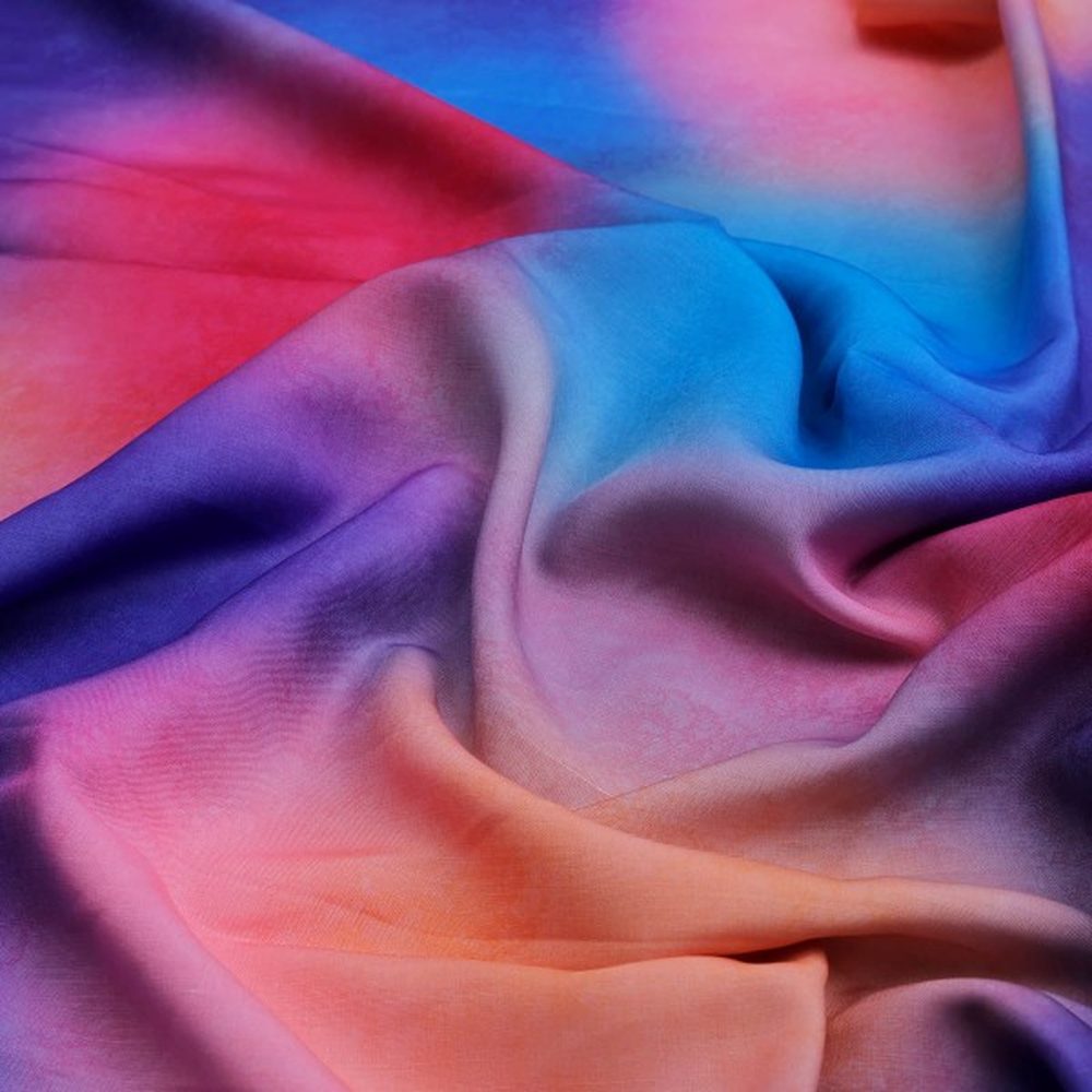 Vibrant Ombre Watercolour Digital Print Muslin Fabric – mu 0 ta08306 114 1