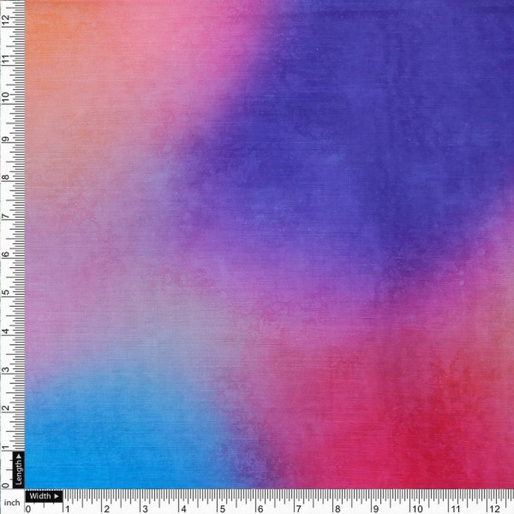 Vibrant Ombre Watercolour Digital Print Muslin Fabric – mu 0 ta08306 114 4