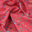 Red Floral Printed Organza Fabric – or 0 pa7085 110 1