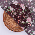 Black Organza Floral Print Fabric – or 0 pa7142 110 3