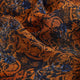 Rust & Blue Vintage Damask Print Sheer Organza Fabric – or 0 ta0058 110 1
