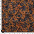 Rust & Blue Vintage Damask Print Sheer Organza Fabric – or 0 ta0058 110 4