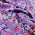 Lavender Dreams Floral Printed Sheer Organza Fabric – or 0 ta0248 110 1