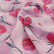 Pink Peony Floral Watercolour Print Organza Fabric – or 0 ta05580 110 1