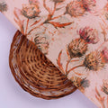 Watercolour Thistle Floral Printed Sheer Organza Fabric – or 0 ta0750 110 3