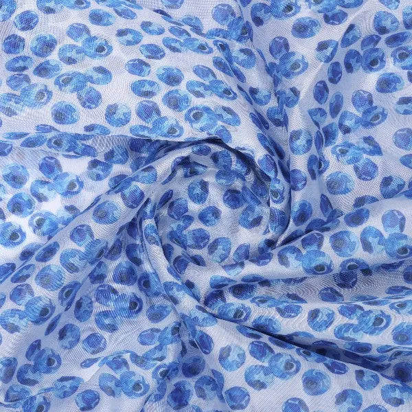 Blue Starry Organza Fabric – or 0 ta07630 110 2