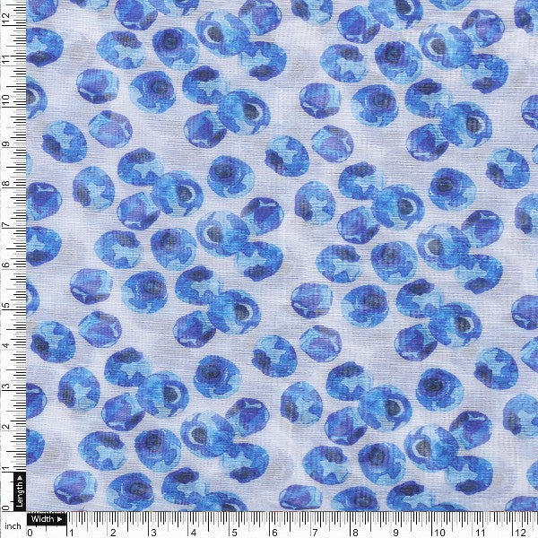 Blue Starry Organza Fabric – or 0 ta07630 110 4