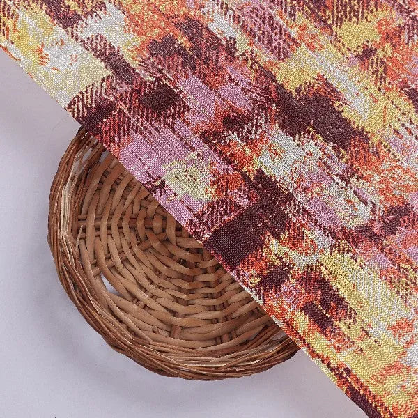 Chinon Metallic Check Print Fabric – plch 0 pa6045 108 3