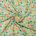 Green Chinon Floral Printed Dress Fabric – plch 0 pa7214 108 2