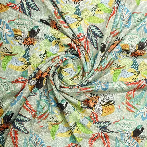 Chinon Tropical Leaf Print Fabric – Green – plch 0 pa7234 108 2 695d6f64 0f2e 4bb6 959a 7ea118acdccb