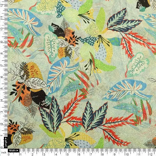 Chinon Tropical Leaf Print Fabric – Green – plch 0 pa7234 108 4 94c1e6a9 58dc 4569 819b eed5dd31460f