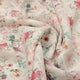 Cream Floral Grid Linen Look Fabric – poli ch ma028067 110 1