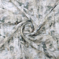 Grey Beige Linen Look Abstract Leaf Print – poli ch ma028089 110 2