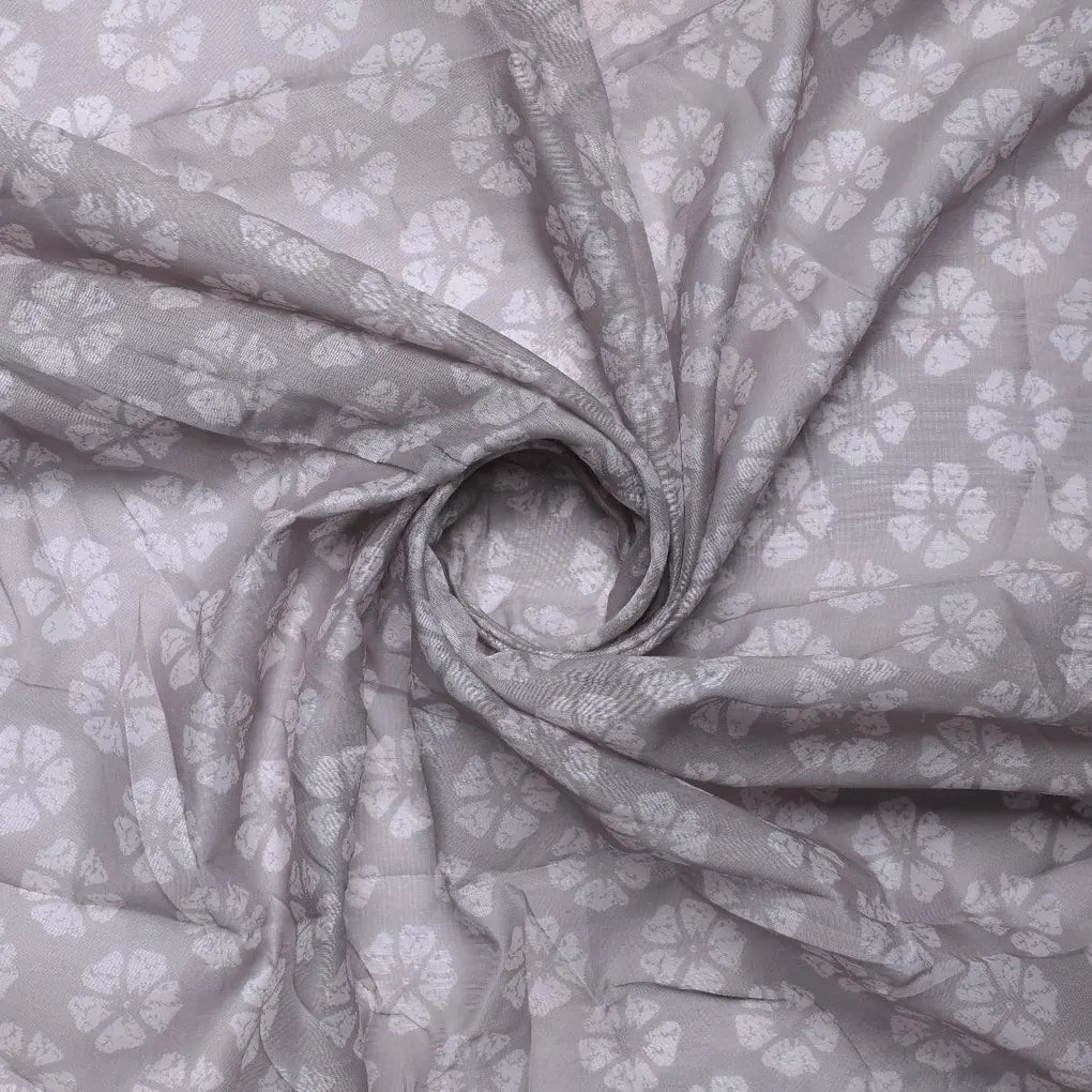 Chanderi Fabric with Gray Floral & Butti Design – ch 0 fvs2022655 110 chanderi fabric with gray floral and butti design 1