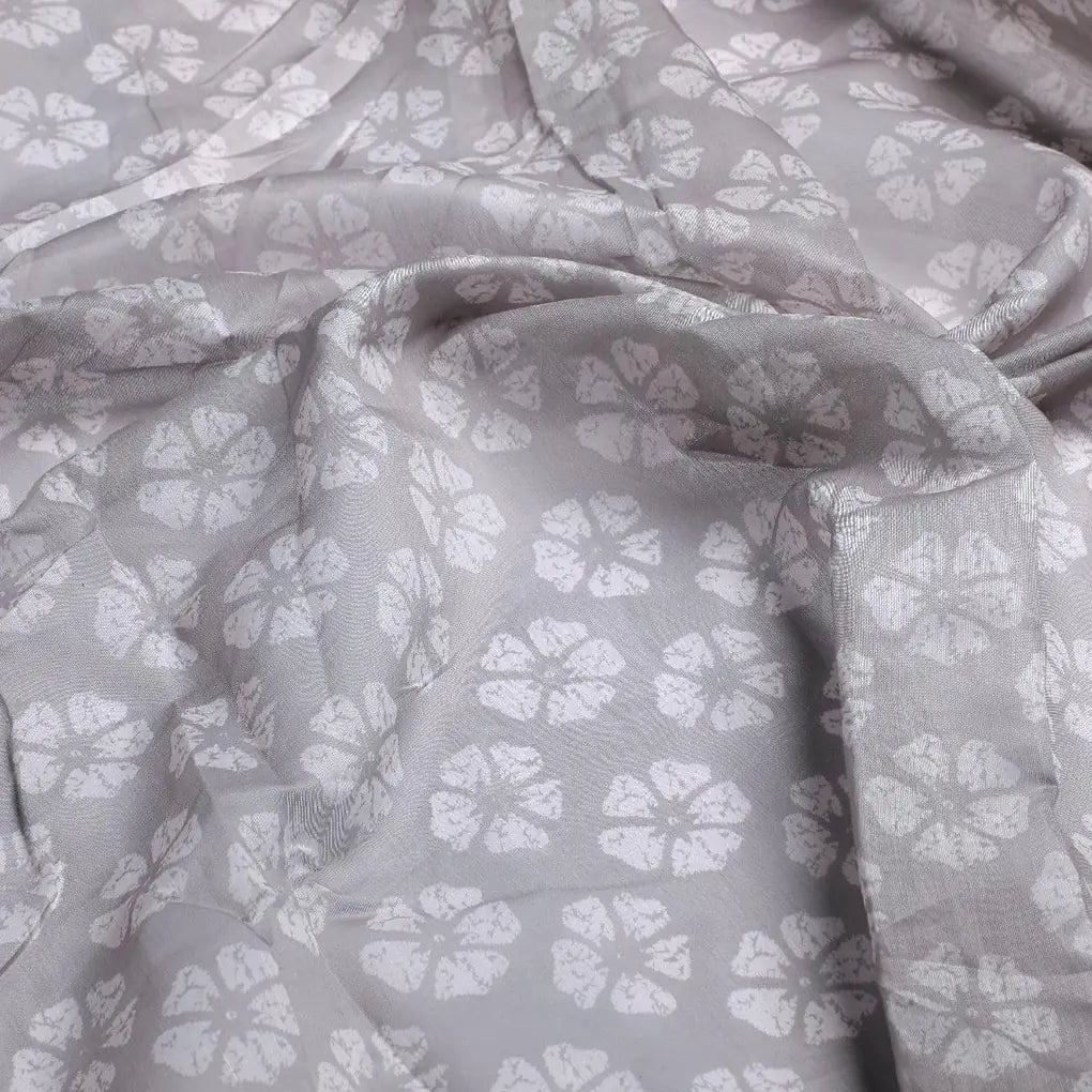 Chanderi Fabric with Gray Floral & Butti Design – ch 0 fvs2022655 110 chanderi fabric with gray floral and butti design 3