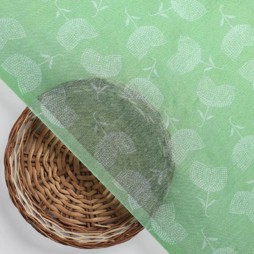Chanderi Digital Printed Fabric with Decorative Butti Pattern in Green – ch 0 fvs2022656 110 chanderi digital printed fabric with decorative butti pattern in green 2