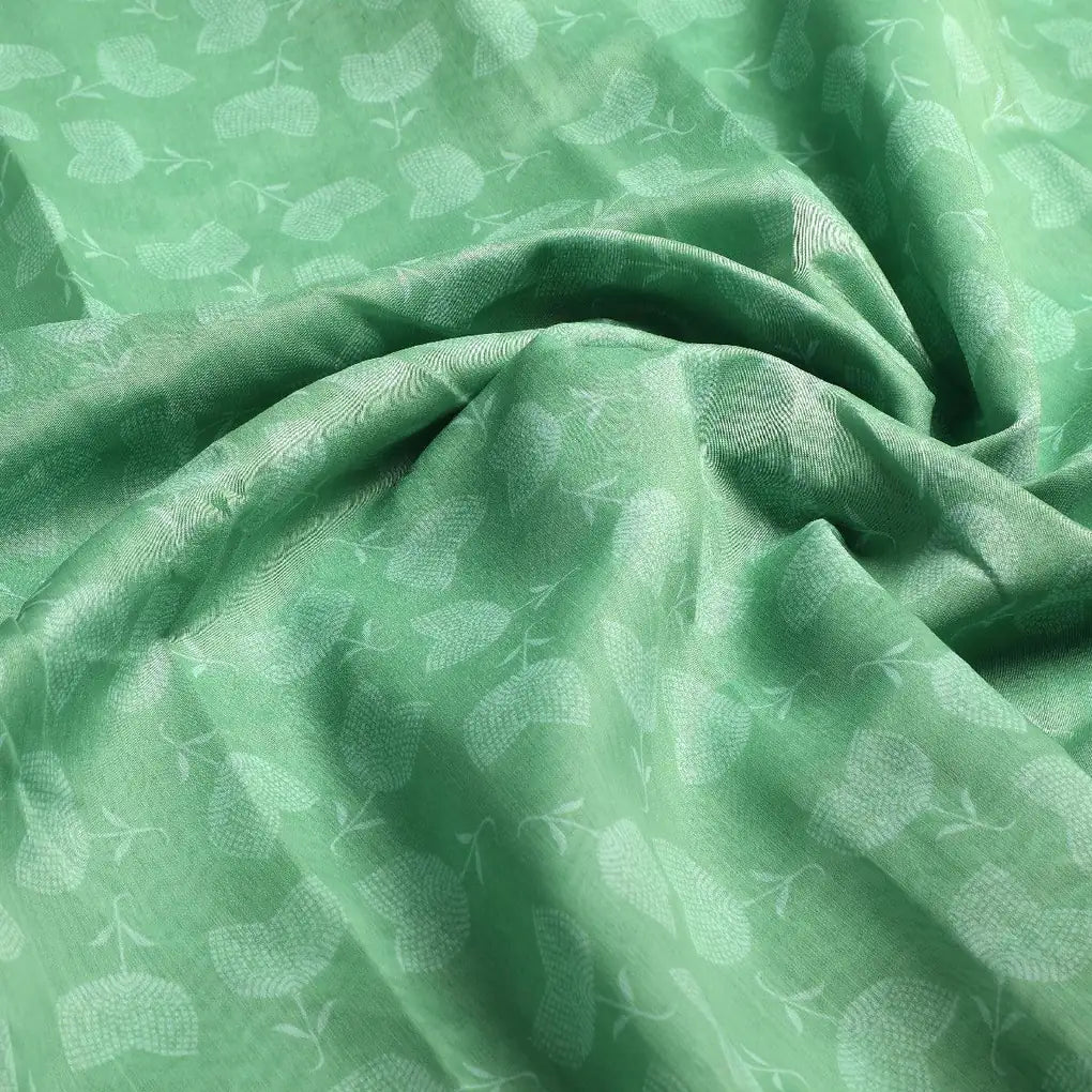 Chanderi Digital Printed Fabric with Decorative Butti Pattern in Green – ch 0 fvs2022656 110 chanderi digital printed fabric with decorative butti pattern in green 3