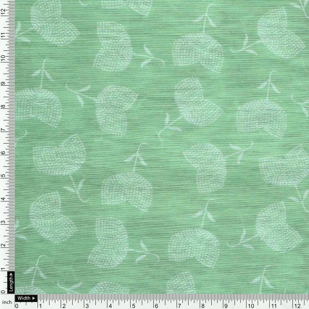 Chanderi Digital Printed Fabric with Decorative Butti Pattern in Green – ch 0 fvs2022656 110 chanderi digital printed fabric with decorative butti pattern in green 4