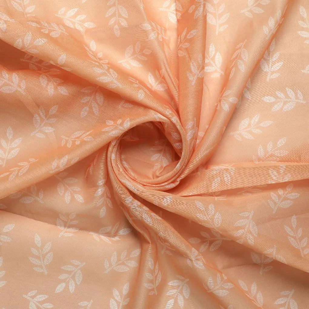 Chanderi Digital Printed Fabric - Orange Leaves – ch 0 fvs2022658 110 chanderi digital printed fabric orange leaves 1