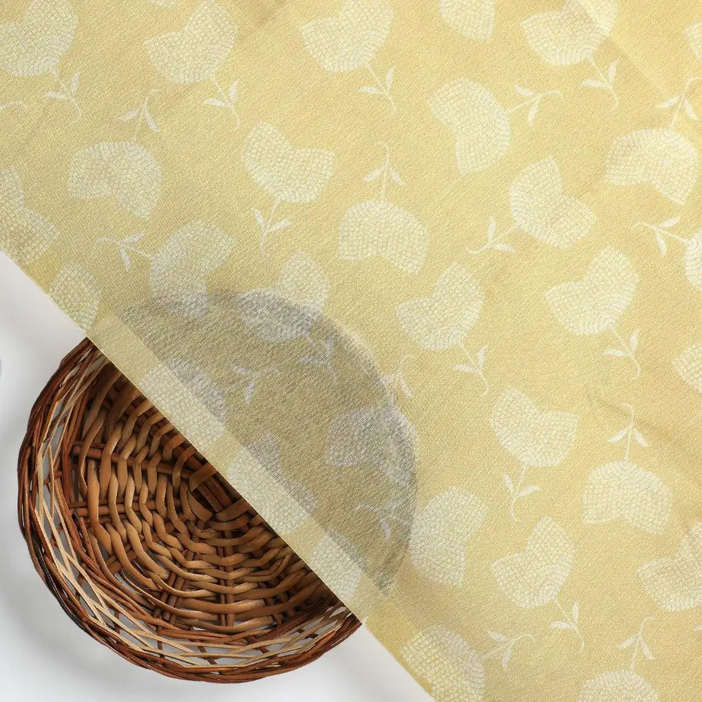 Chanderi Digital Printed Fabric with Decorative Prints - Yellow – ch 0 fvs2022659 110 chanderi digital printed fabric with decorative prints yellow 2