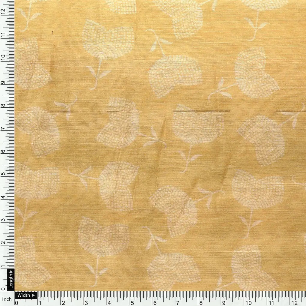 Chanderi Digital Printed Fabric with Decorative Prints - Yellow – ch 0 fvs2022659 110 chanderi digital printed fabric with decorative prints yellow 4