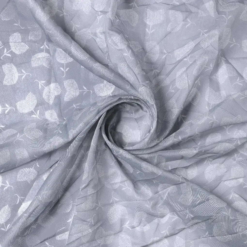 Chanderi Digital Printed Fabric in Gray with Decorative Pattern – ch 0 fvs2022660 110 chanderi digital printed fabric in gray with decorative pattern 1