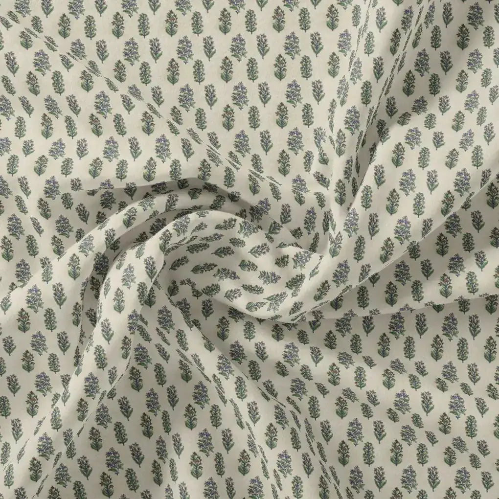 Pastel Green Flower Silk Crepe Printed Fabric – cr 0 ma01217 110 pastel green flower silk crepe printed fabric 1