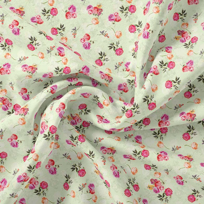 Pista Flower Silk Crepe Printed Fabric – cr 0 ma012229 110 pista flower silk crepe printed fabric 1