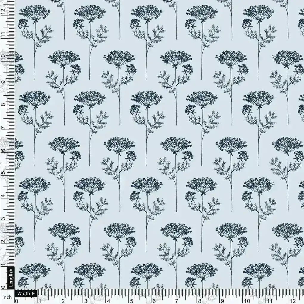 Winter Icy Flower Digital Printed Fabric  - Crepe – cr 0 ma0126 110 winter icy flower digital printed fabric crepe 4