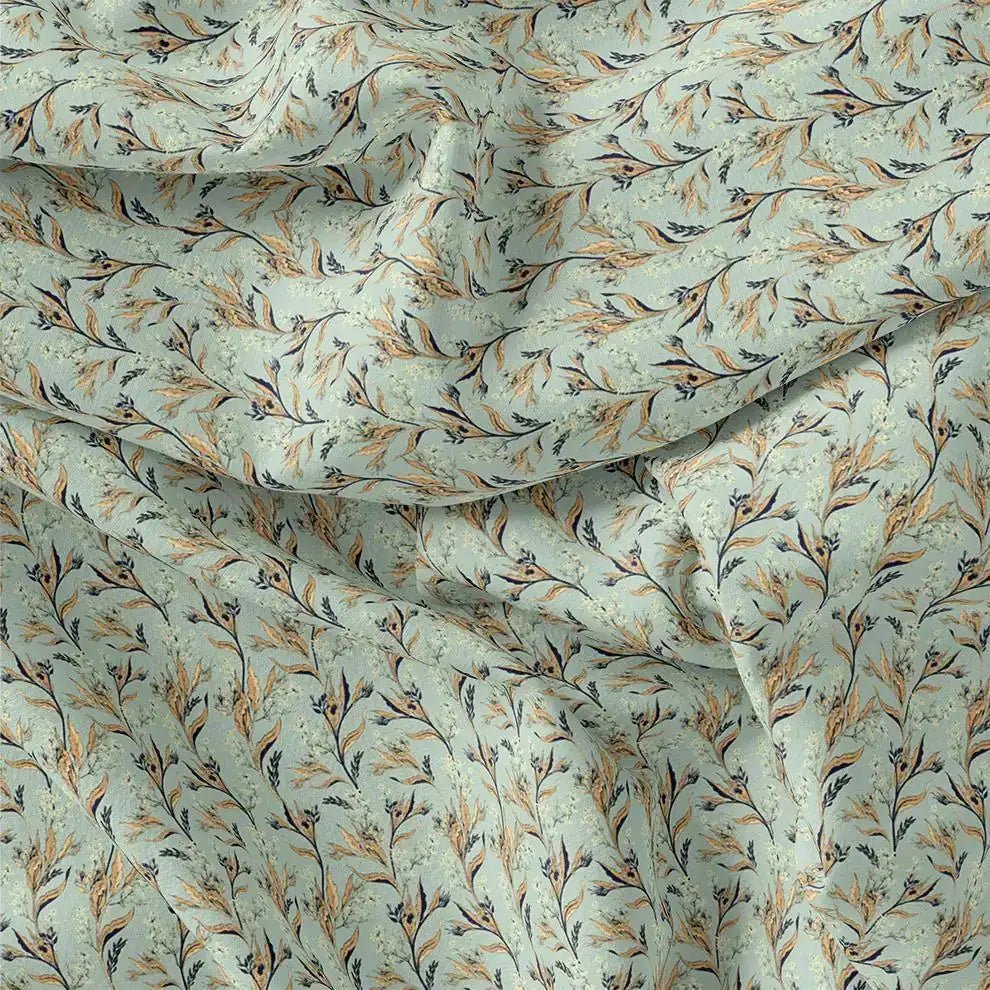 Fluid Rama Crop Branch Motif Digital Printed Fabric  - Crepe – cr 0 ma013667 110 fluid rama crop branch motif digital printed fabric crepe 3