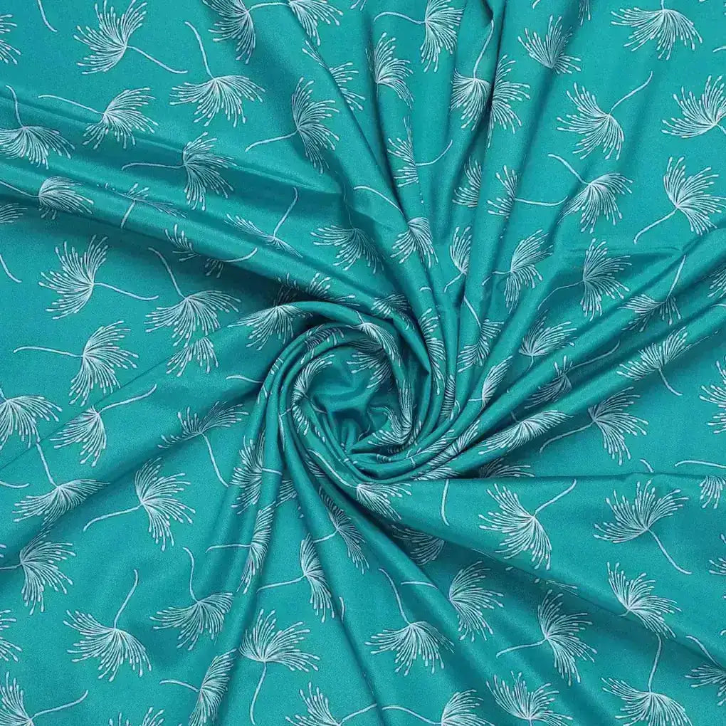White Floating Flower Digital Printed Fabric - Crepe – cr 0 ma0139 110 white floating flower digital printed fabric crepe 1
