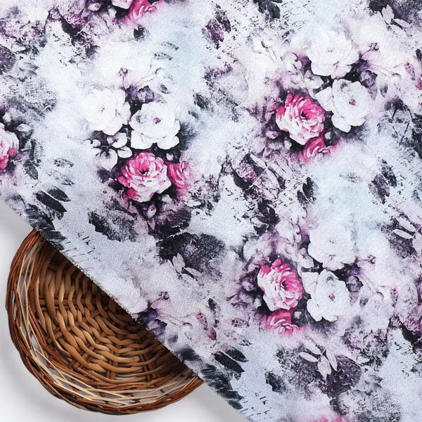 Vintage Floral Art Collection Digital Printed Fabric - Silk Crepe – cr 0 ma015211 110 vintage floral art collection digital printed fabric silk crepe 2 - alternate view