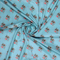 Vintage Flower Repeat Digital Printed Fabric - Crepe – cr 0 ma0156 110 vintage flower repeat digital printed fabric crepe 1