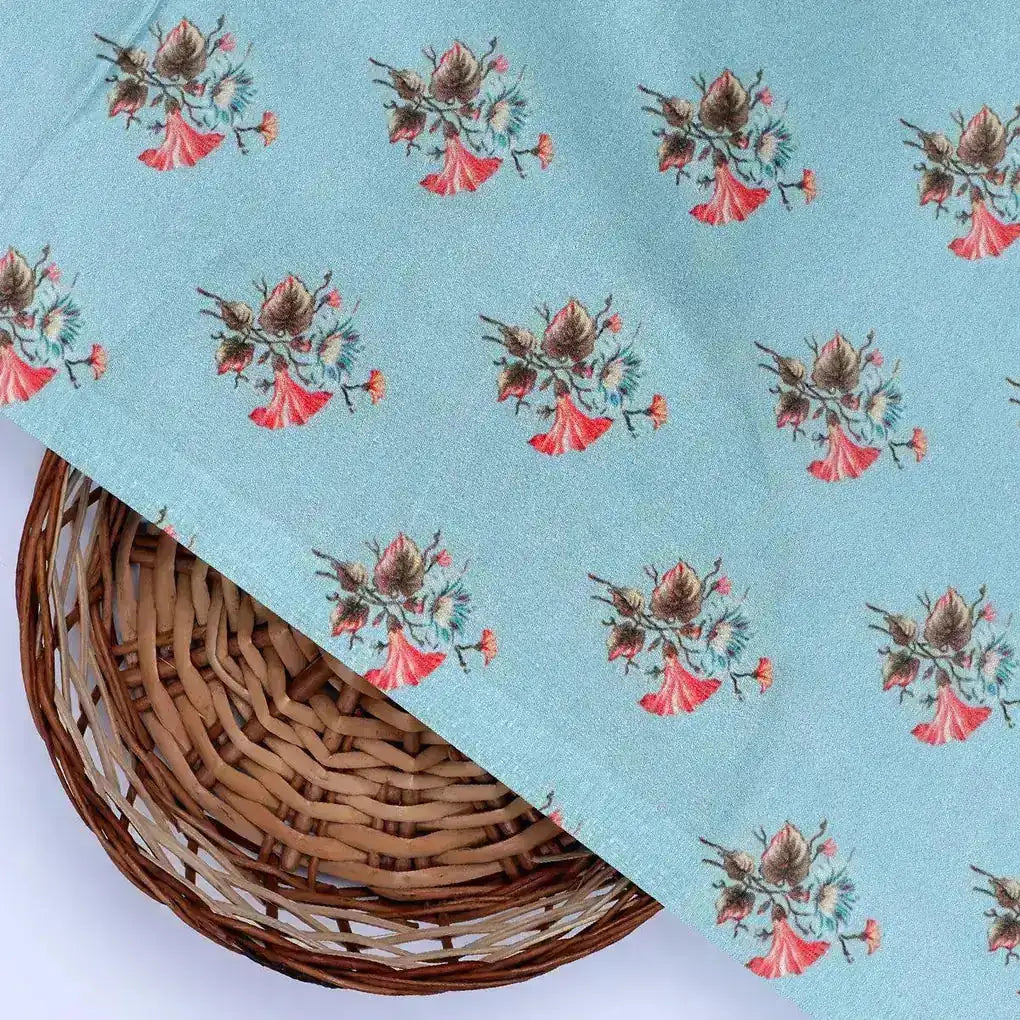 Vintage Flower Repeat Digital Printed Fabric - Crepe – cr 0 ma0156 110 vintage flower repeat digital printed fabric crepe 2