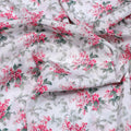 Tiny Daffodil Flower With Birch Leaves Digital Printed Fabric - Silk Crepe – cr 0 ma016202 110 tiny daffodil flower with birch leaves digital printed fabric silk crepe 3