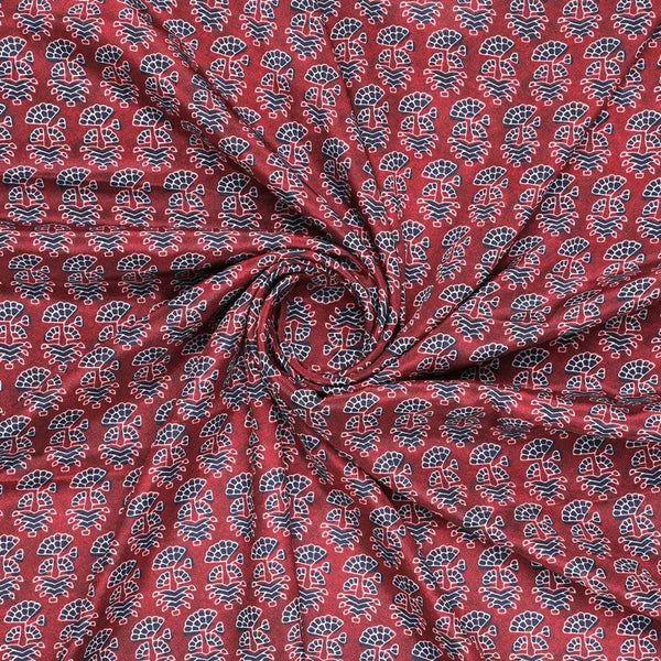 Decorative Flower Tree Redish Digital Printed Fabric - Crepe – cr 0 ma0182 110 decorative flower tree redish digital printed fabric crepe 1