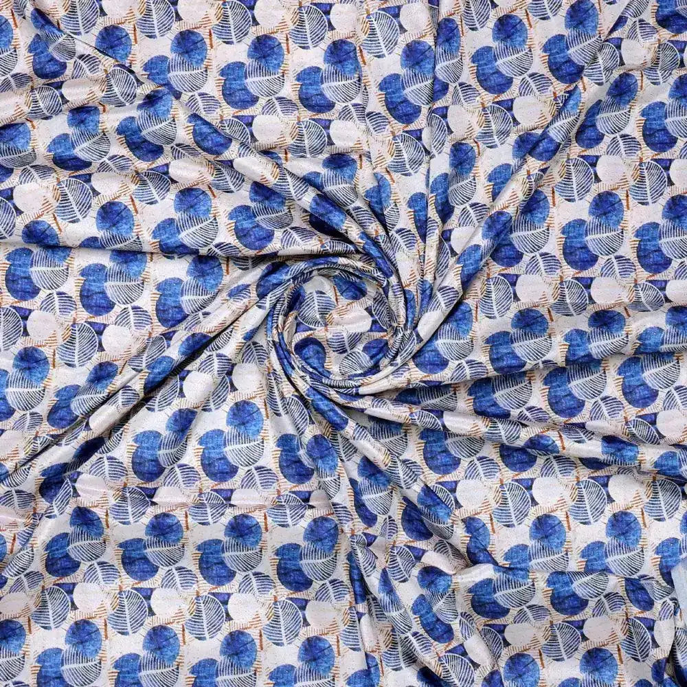 Stylized Round Leaf Digital Printed Fabric - Crepe – cr 0 ma01977 110 stylized round leaf digital printed fabric crepe 2