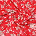 Flower Bunch On Dreamy Orange Digital Printed Fabric  - Crepe – cr 0 ma03131p3 110 flower bunch on dreamy orange digital printed fabric crepe 1