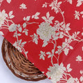 Flower Bunch On Dreamy Orange Digital Printed Fabric  - Crepe – cr 0 ma03131p3 110 flower bunch on dreamy orange digital printed fabric crepe 2