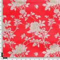 Flower Bunch On Dreamy Orange Digital Printed Fabric  - Crepe – cr 0 ma03131p3 110 flower bunch on dreamy orange digital printed fabric crepe 4